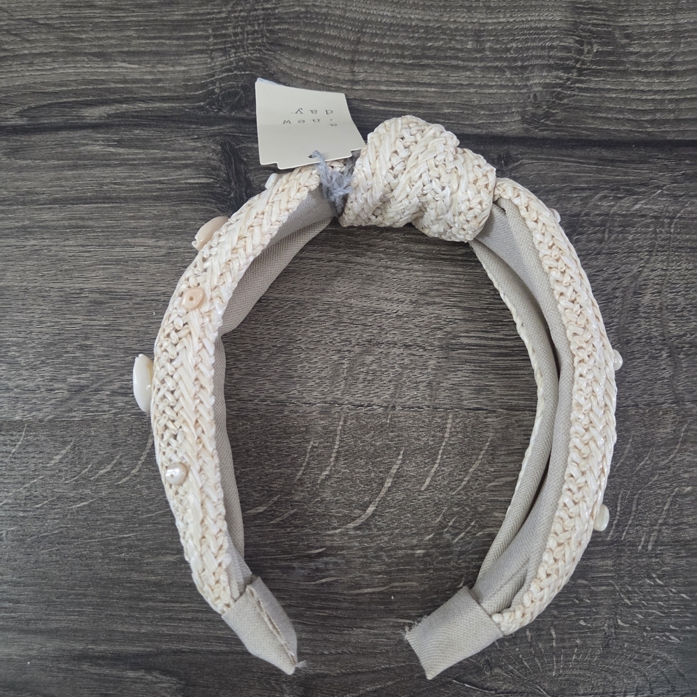 A New Day Seashell Knot Top Headband NEW